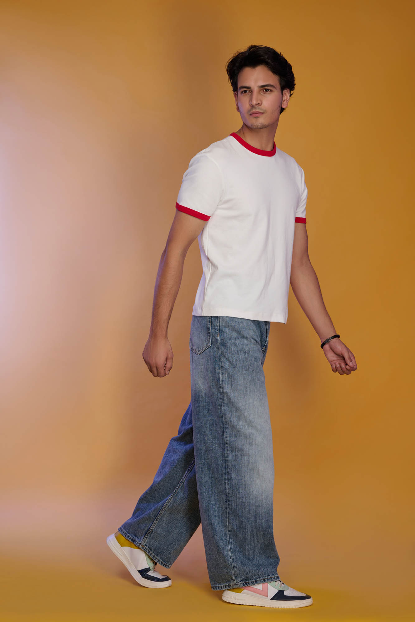 Male Model Poses for a Photoshoot