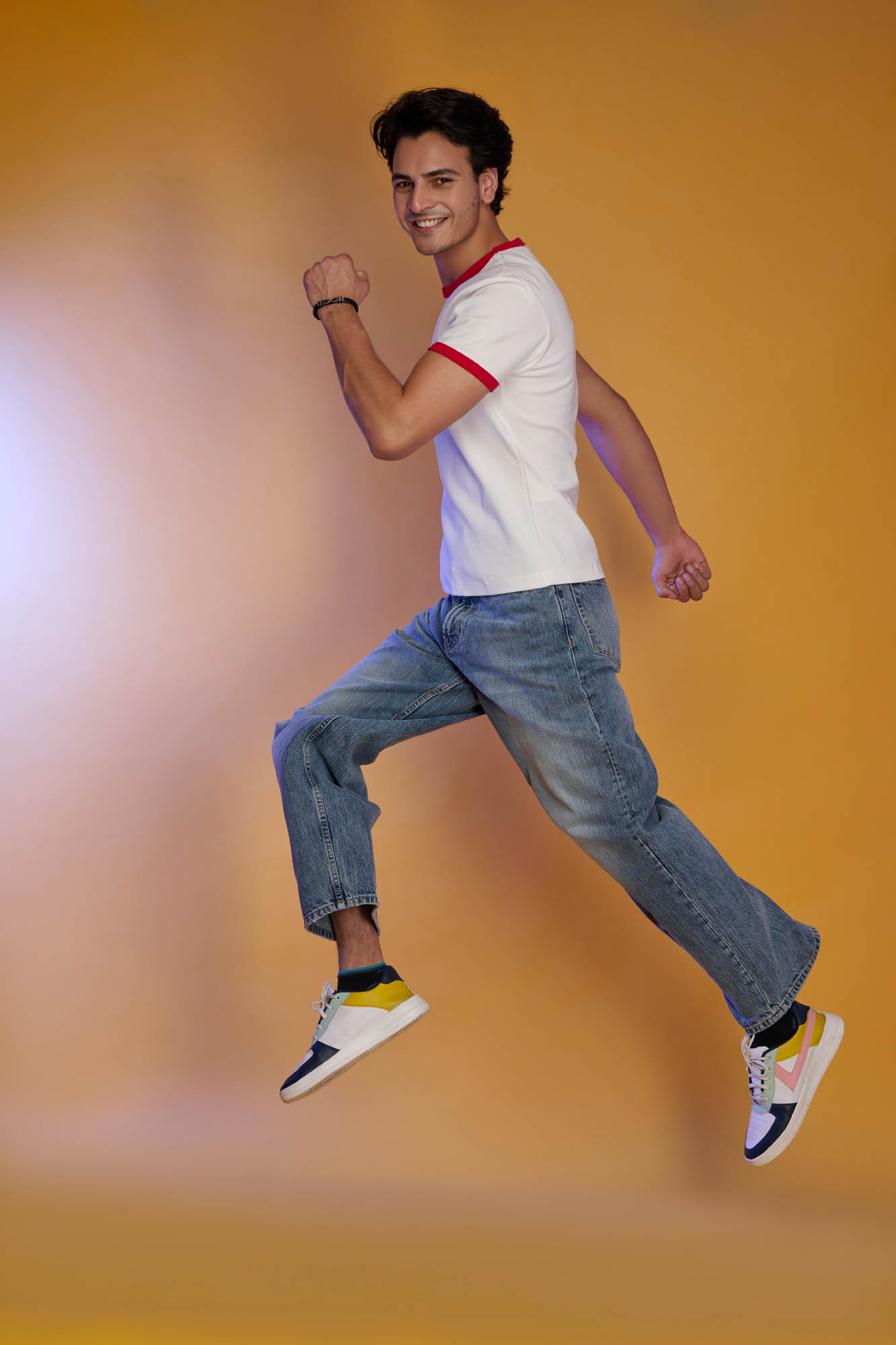 Male Model Poses for a Photoshoot