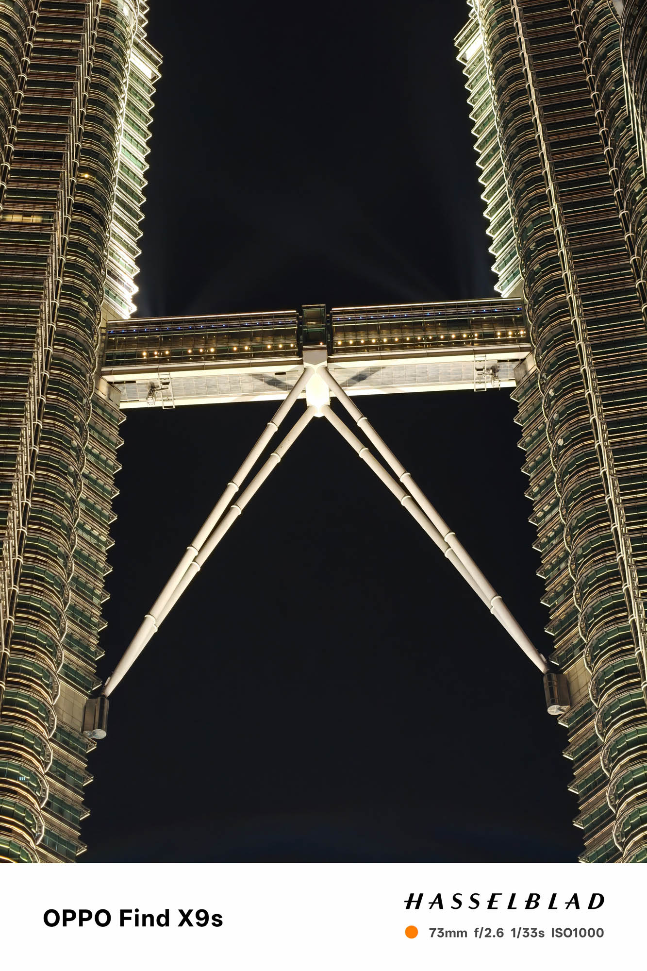 OPPO Find X9s Camera sample at Petronas Towers